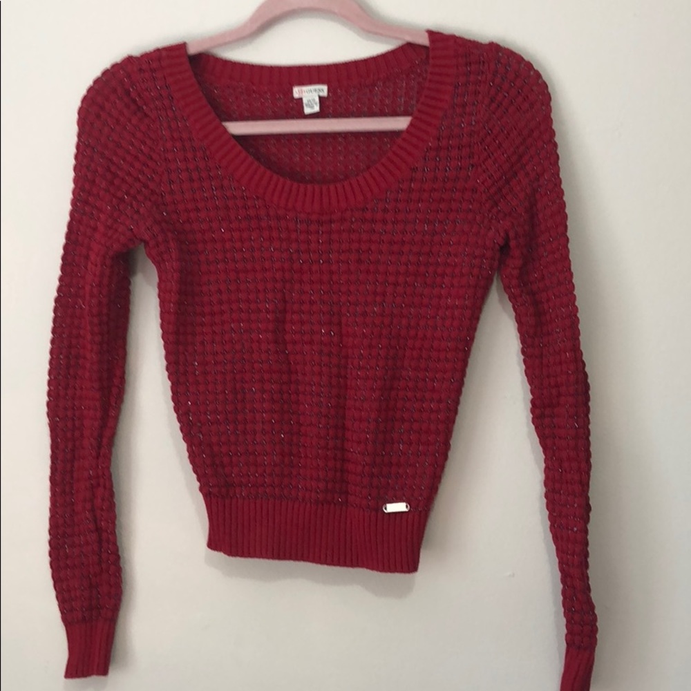 Guess sweater crop top